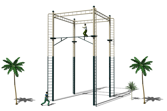 拓展訓(xùn)練項(xiàng)目介紹：高空獨(dú)木橋
